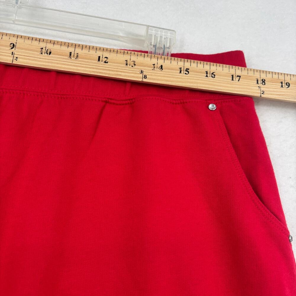 Quacker Factory Pull On Skort Size L Red French T… - image 6